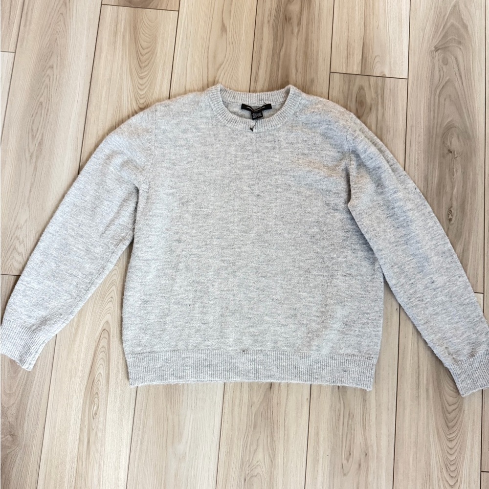 French Connection Light Gray Crewneck Sweater